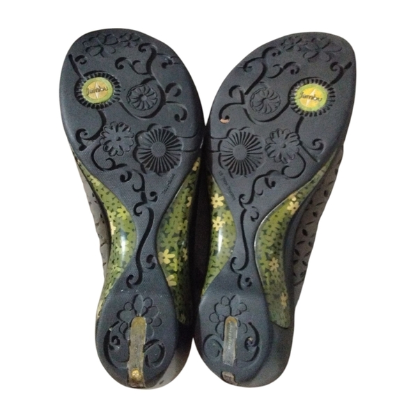 Jambu Army Green Suede Walking Mule Shoes Size 9.5 - Picture 8 of 11